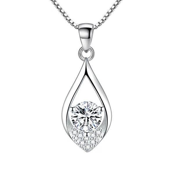 Lab Grown Diamond Waterdrop-shaped necklaces