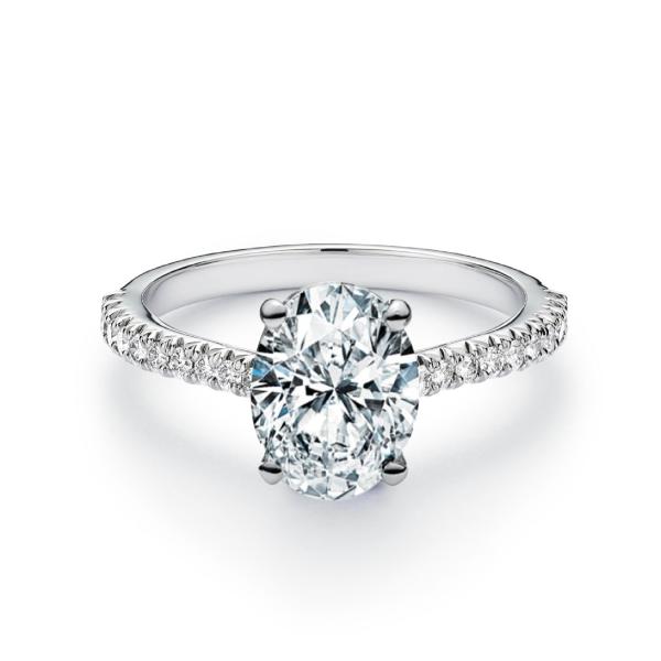 Elliptical Starlight Lab-grown Diamond Ring