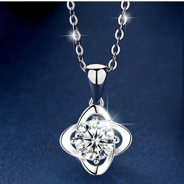 Lab Grown Diamond Lotus Necklaces