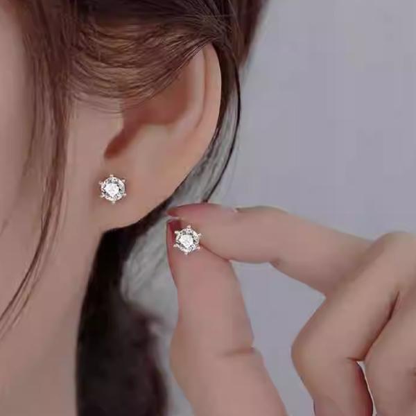 Lab Grown Diamond Six-prong earrings
