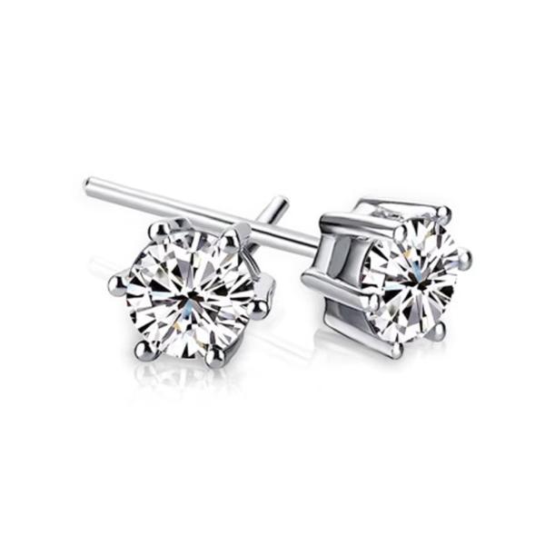 Lab Grown Diamond Six-prong earrings
