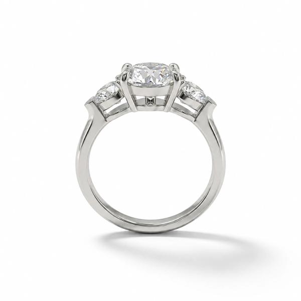 Lab grown diamond Waterdrop Tri-Soul Stone Rings