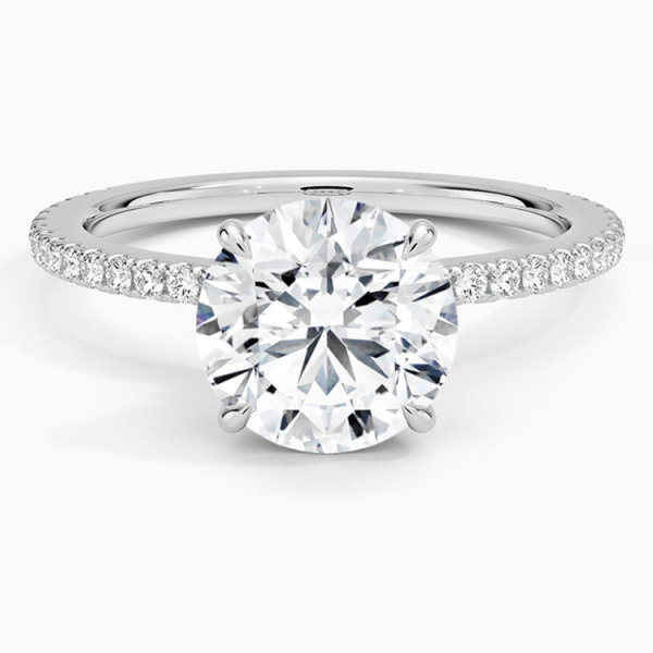 Roundcut diamond rings Lab grown diamond