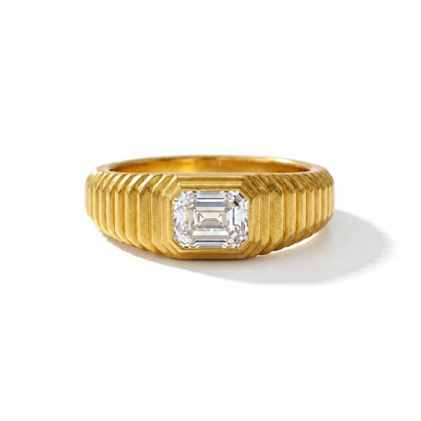 Lab-grown Diamond  Men's diamond ring