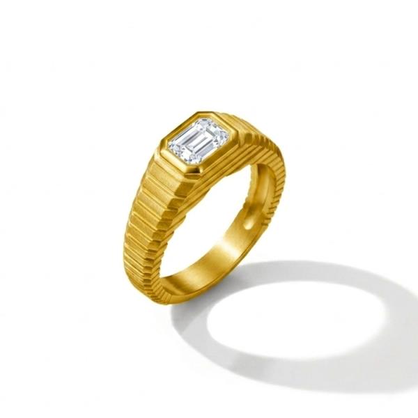 Lab-grown Diamond  Men's diamond ring