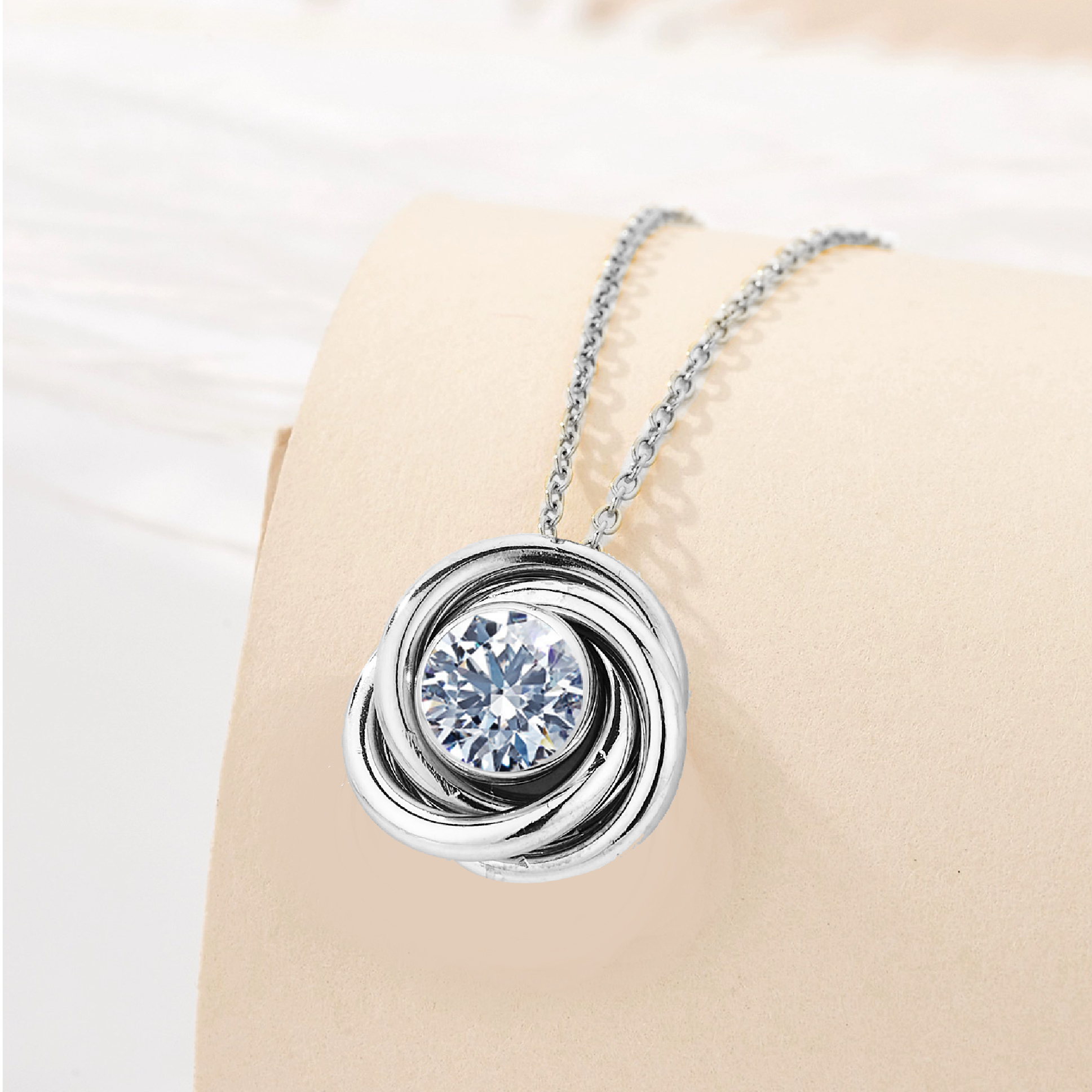 Lab Grown Diamond Flower Necklace
