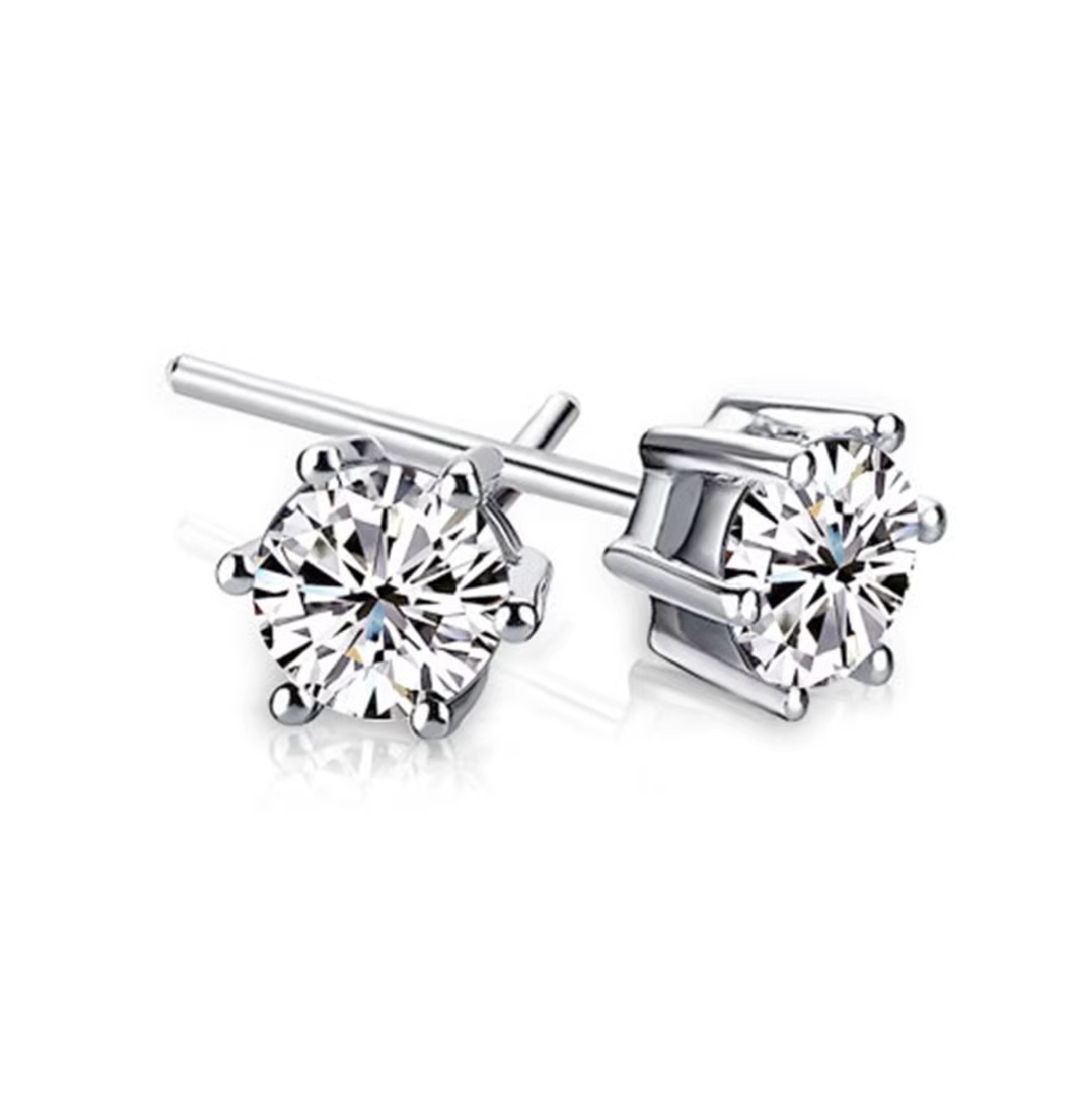 Lab Grown Diamond Six-prong earrings