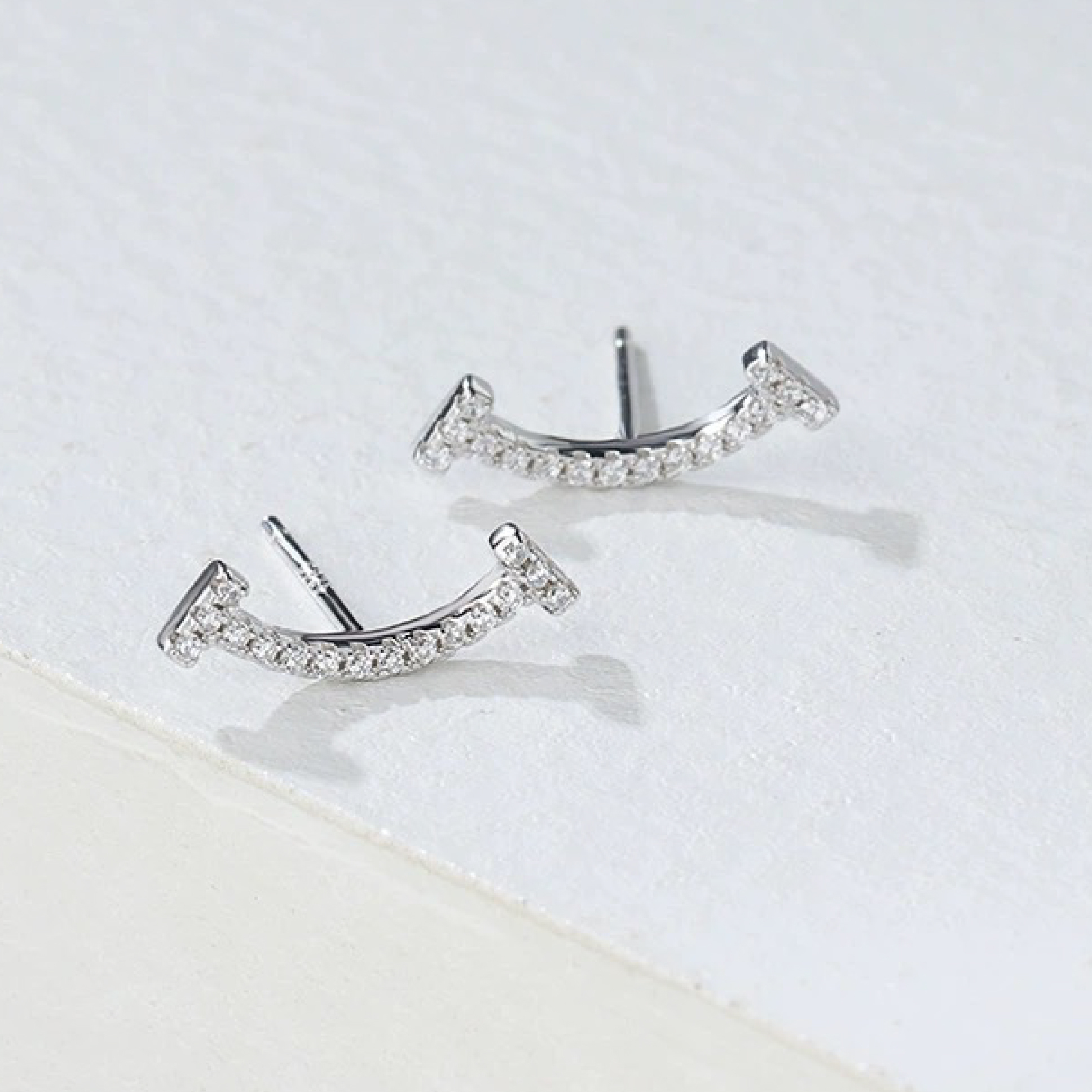Lab Grown Diamond Smiling Earrings